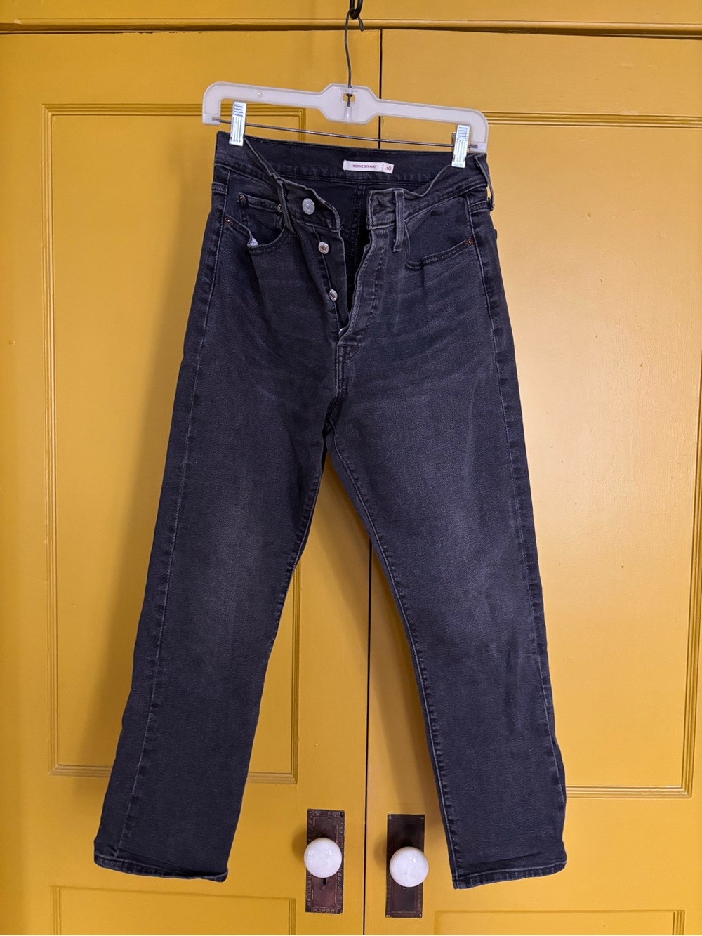 Woman’s Levi wedgie straight Button-Fly Jeans